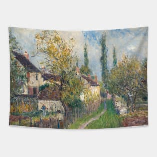 A Path at Les Sablons by Alfred Sisley Tapestry