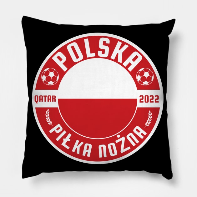 Polska Football Pillow by footballomatic