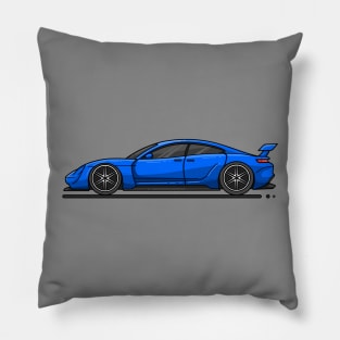 supercar blue Pillow