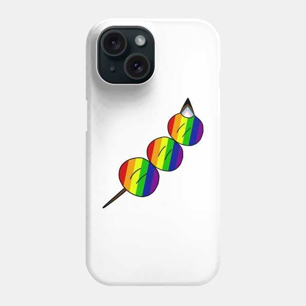 Pride month all inclusive flag LGBTQ+ Dango Phone Case by emilyanime1351