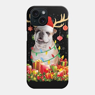 Bulldog Christmas Gift t-shirt Dog Lover Christmas Gift Phone Case