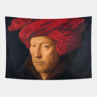 Jan Van Eyck - The Portrait of a Man Tapestry