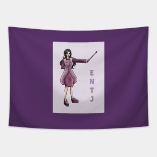 ANIME GIRL MBTI ENTJ Tapestry