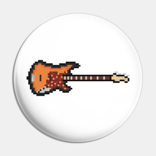 Pixel Jazz Bass Guitar Pin