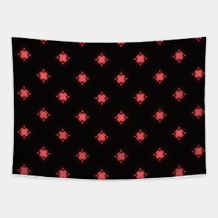 Red Diamond Pattern Tapestry