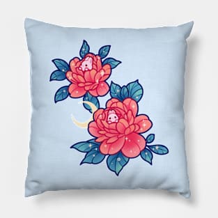 Peony Bunnies Pillow