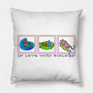 Cells In Love with Biology Pillow