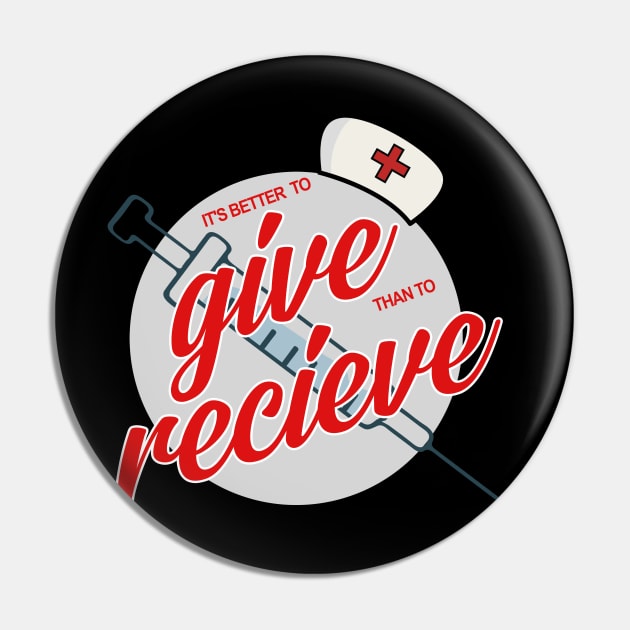 It's Better To Give Than To Receive CNA Nurse Gift Pin by KiraT