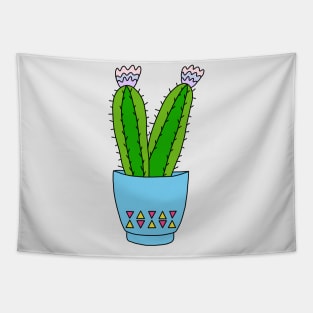Cute Cactus Design #102: Cacti Flowering At The Same Time Tapestry