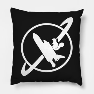 Space Squirrel Flying Rocket No Limits Pillow