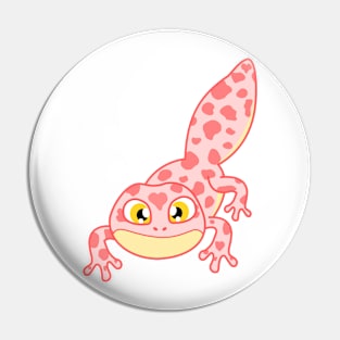 Strawberry Milk Gecko Pin