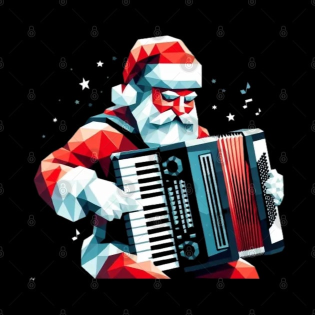 Christmas Santa Musician by fadinstitute