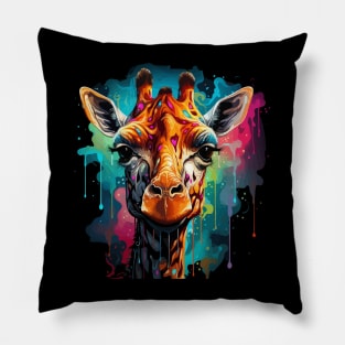 Giraffe Rainbow Pillow