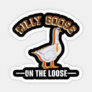 Silly Goose on the loose Vintage Retro Magnet