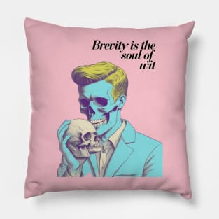 Hamlet Black Letters Pillow