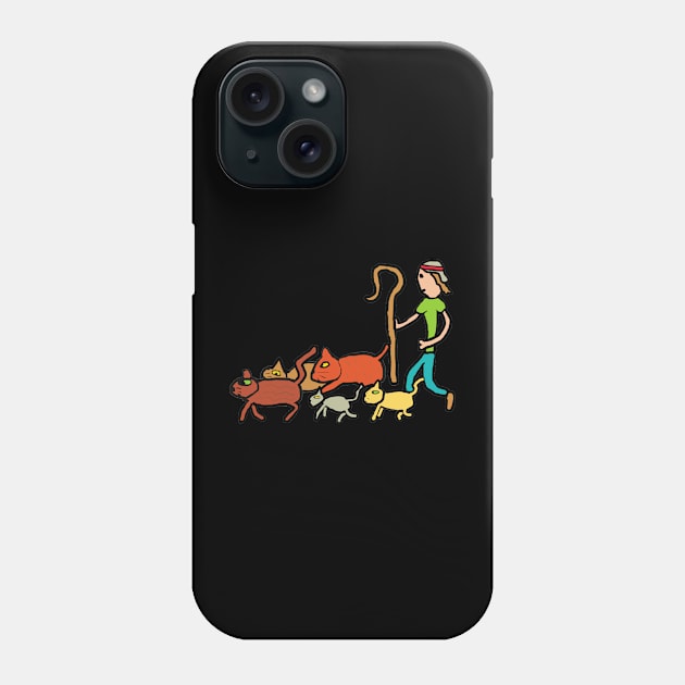 Herding Cats Phone Case by Mark Ewbie