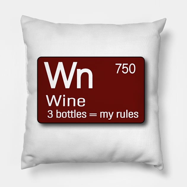 Wine time, alcohol, party Pillow by Lady_M