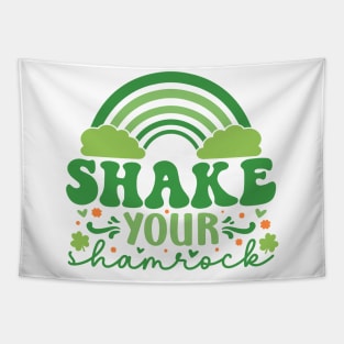 Shake Your Shamrock on Patricks Day Tapestry