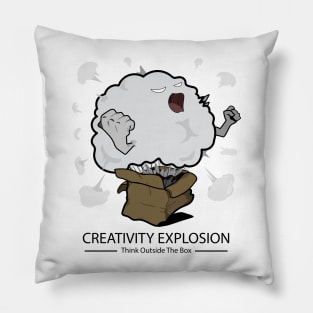 Creativity Explosion - Think Outside the Box Pillow