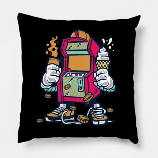 Game Machine Holding Ice Cream Pillow