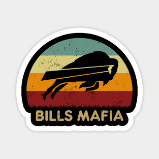 Retro Sunset - Buffalo Bills Mafia Magnet