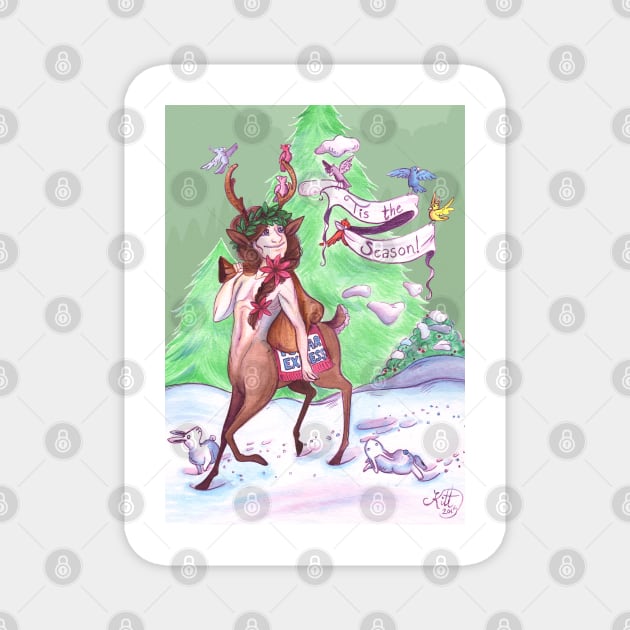 Tis the Season: Polar Express Centaur Card Magnet by SimplyKitt