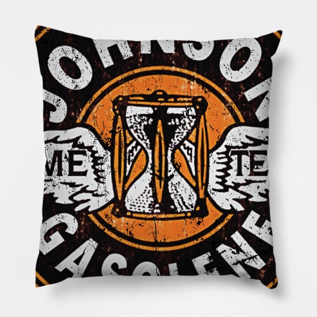 Johnson Gasolene Pillow by MindsparkCreative