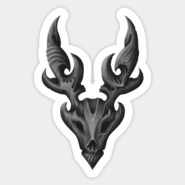 pics Deer Skull Artwork teepublic