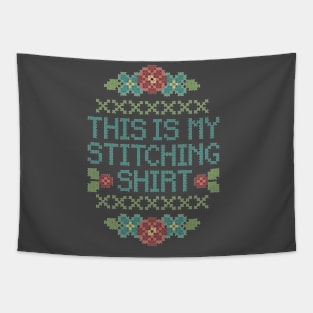 This is My Stitching Shirt Tapestry