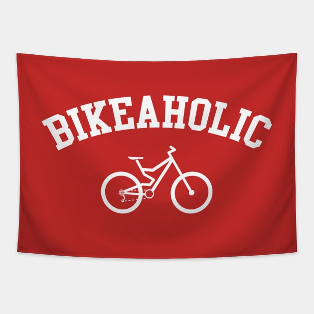 BIKEAHOLIC trail bike Tapestry by reigedesign