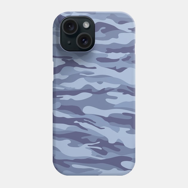 blue camouflage Phone Case by hatem