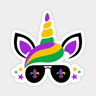 MARDI GRAS UNICORN 2024 Magnet