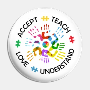 Autism Awareness Teach Accept Understand Love Pin