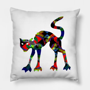 FANCY HALLOWEEN 4 [the artist's cat] Pillow