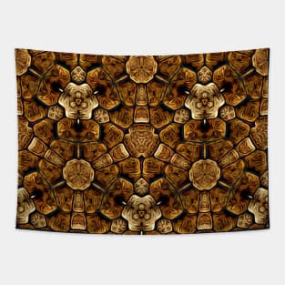 Brown Snakeskin Texture Artistic Pattern Number 1 Tapestry