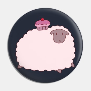 Cupcake Sheep Pin