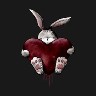 Gothic Bloody Love Bunny T-Shirt