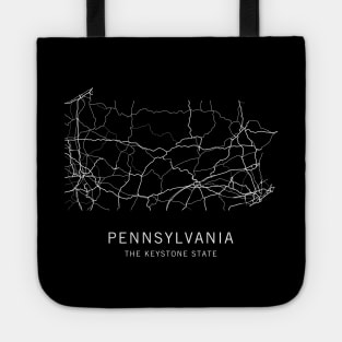 Pennsylvania State Road Map Tote