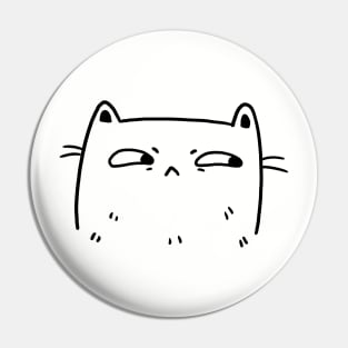 Judgmental cat Pin