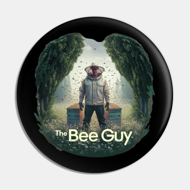 Funny Beekeeper Art For Men Dad Bee Hive Honey Beekeeping Pin by woormle