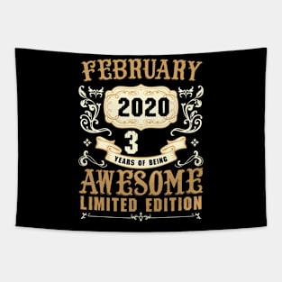 February 2020 3 Years Of Being Awesome Limited Edition Tapestry