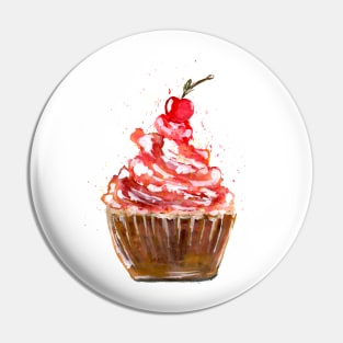 Cherry Cupcake Pin