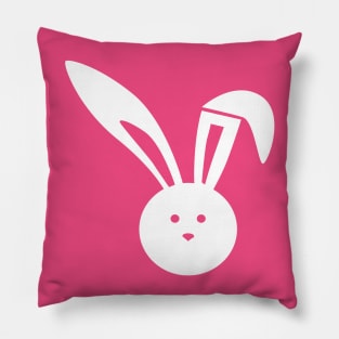 Minimal Bunny Rabbit Pillow