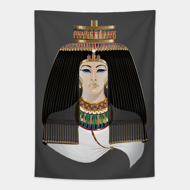 Royal Ahmose Nefertari Queen Tapestry by Nobiya