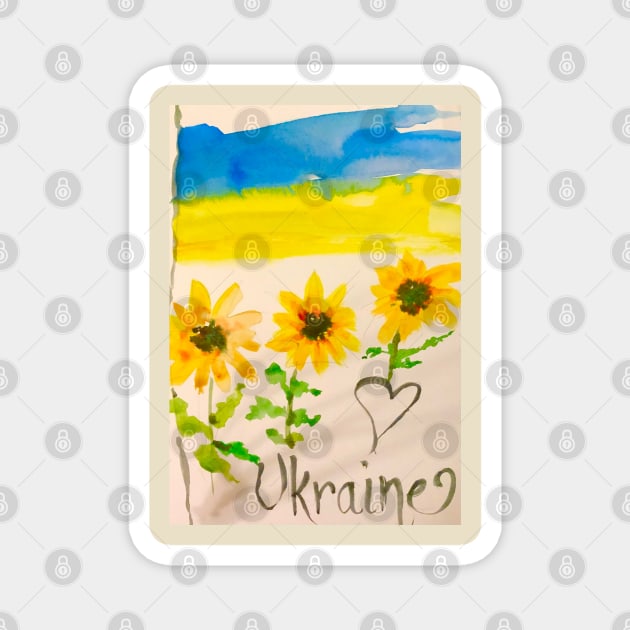 Sunflowers for Ukraine Magnet by BakersDaughter