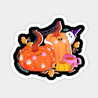 Cozy pumpkins Magnet