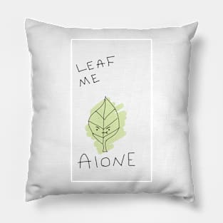 Kawaii leaf T-shirt Pillow