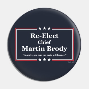 Re-Elect Martin Brody Pin