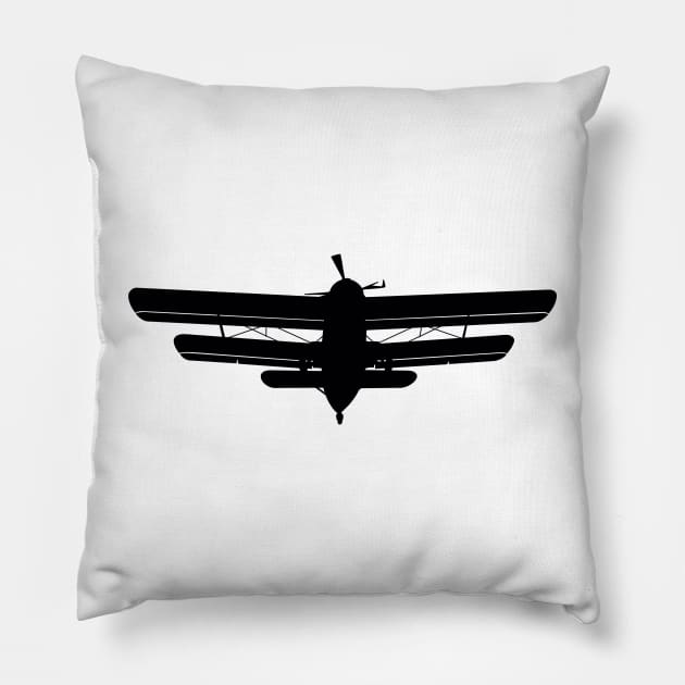 Biplane Pillow by sibosssr