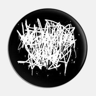 Negative Øhio Unreadable Brutal Logo Pin